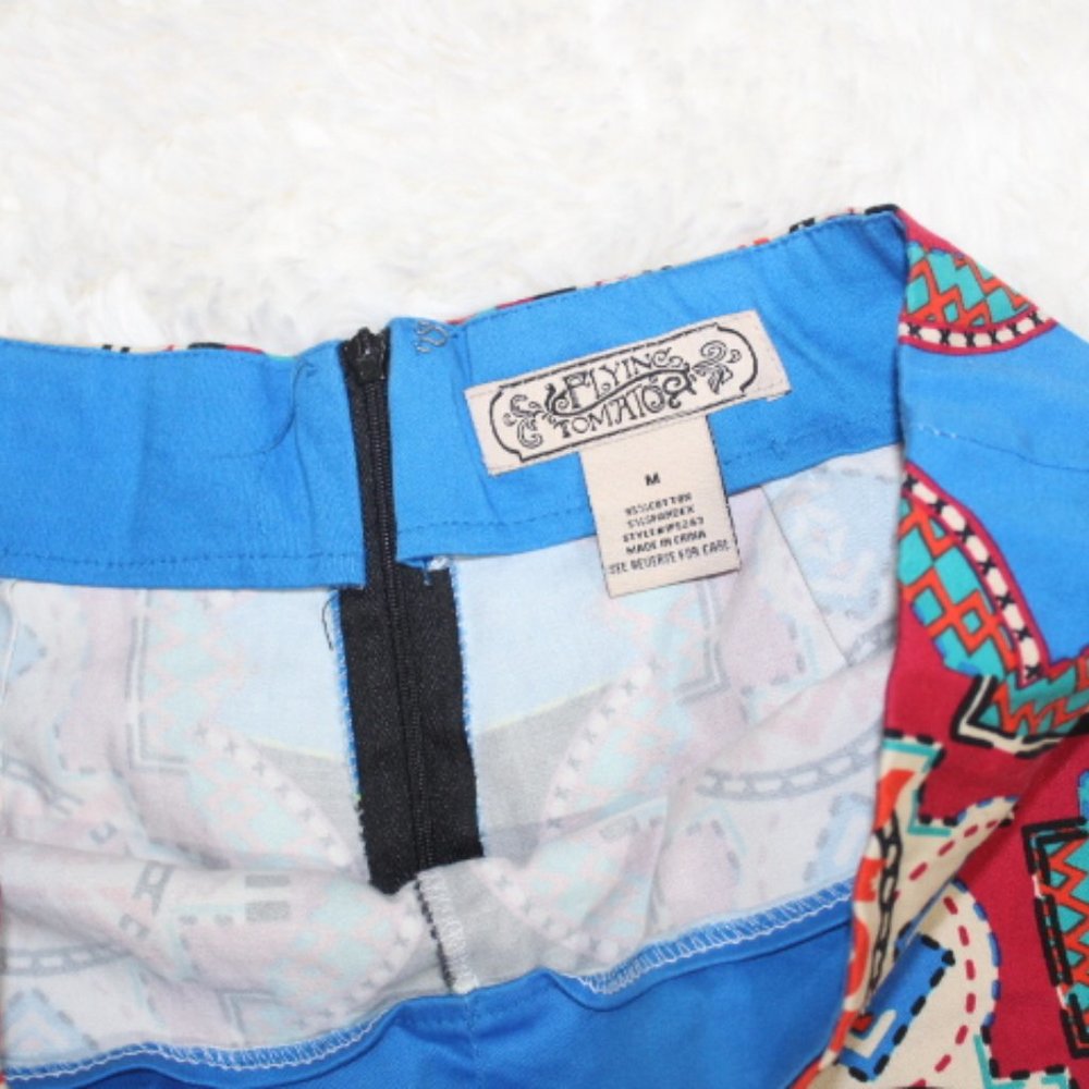Flying Tomato Geometric Tribal Short Shorts - Picture 3 of 3